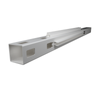 Think Fencing 127mm White PVC Corner Post for 2340 x 1800mm Mystique with Lattice Fence Panel