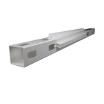 Think Fencing 127mm White PVC Corner Post for 2340 x 1800mm Mystique with Lattice Fence Panel