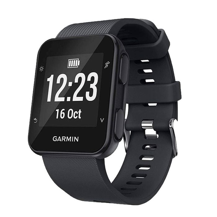 TEGAL Silicone Sport Band Strap For Garmin Forerunner 35 Black