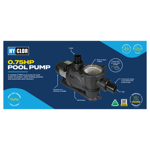Hy-Clor 0.75HP Single Speed Pool Pump