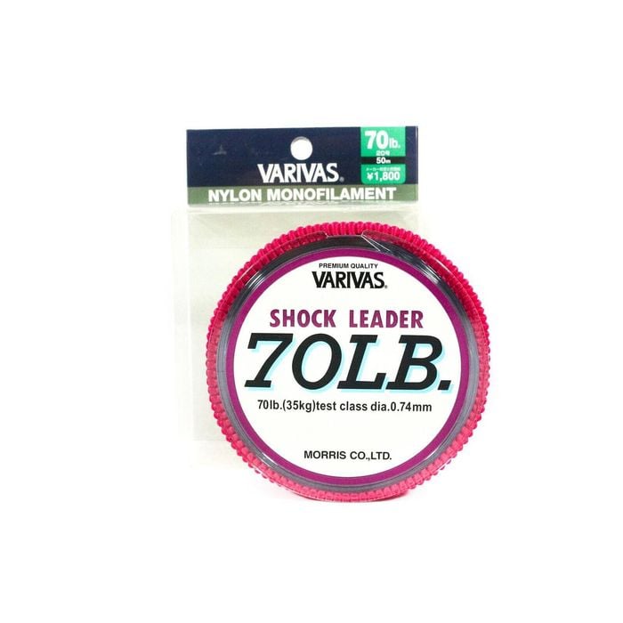 Varivas Monofilament Nylon Shock Fishing Leader 50m 70lb