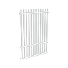 ProtectorAl 0350 - 1200 x 1800mm Pearl White Aluminium Pool Fence Panel Picket Top With Midrail