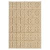 Loopsie-330cm X 240cm-thetis Textured Geometric Beige Washable Rug