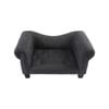Charlie's Luxe Dog Sofa Charcoal 72 X 41 X 33cm