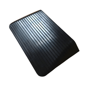 Heeve 100mm Solid Rubber Wheelchair Threshold Door Ramp With Winged Edges H0122 