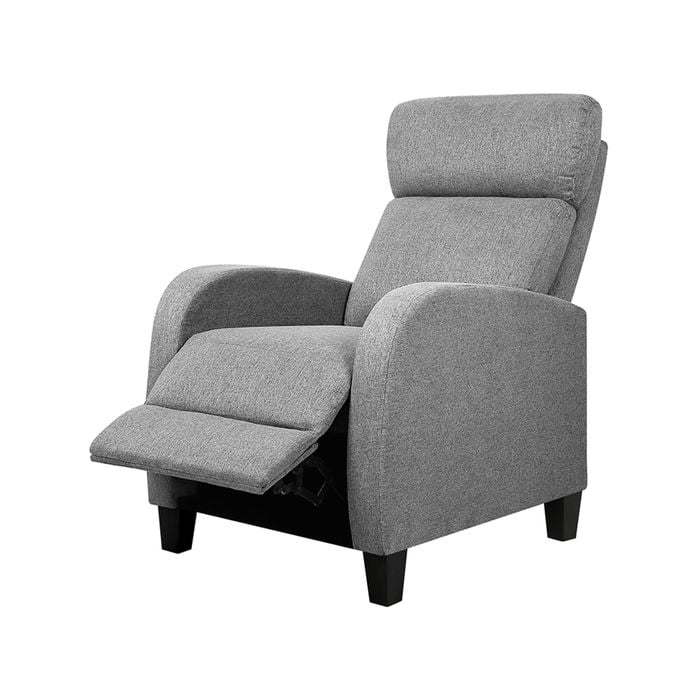 Artiss Recliner Chair Linen Grey