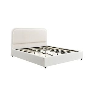 Foret Bed Frame King Size Mattress Base Wooden Sleep Beds Platform Fabric