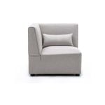 Foret 1pc Sofa Modular Extension Lounge Couch Fabric Corner Seater Beige