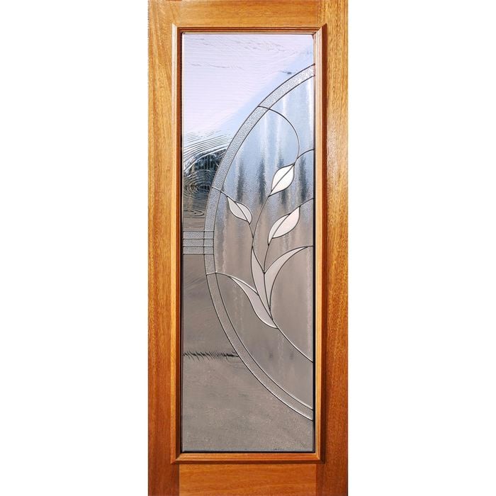 Woodcraft 2040 x 820 x 40mm Entrance Door 1Lite Tulip TG Glass