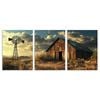 3pcs The Great Wal Peaceful Sunshine Print 100% Australian Made 3 x 40x60cm (Metal Print)