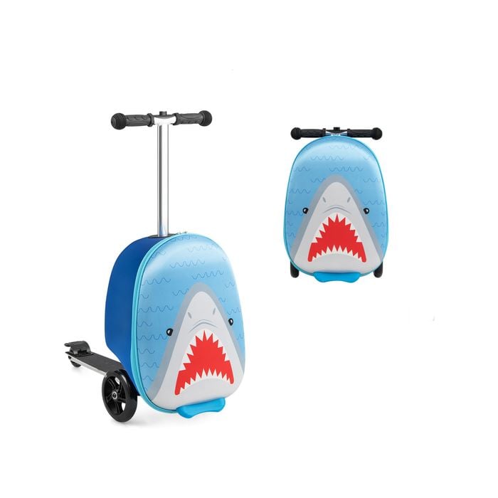 Costway Kids Scooter Suitcase Ride On Hardcase W/luminous Wheels