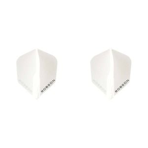 2x 3pc Robson Plus Dart Flights Standard Set - White