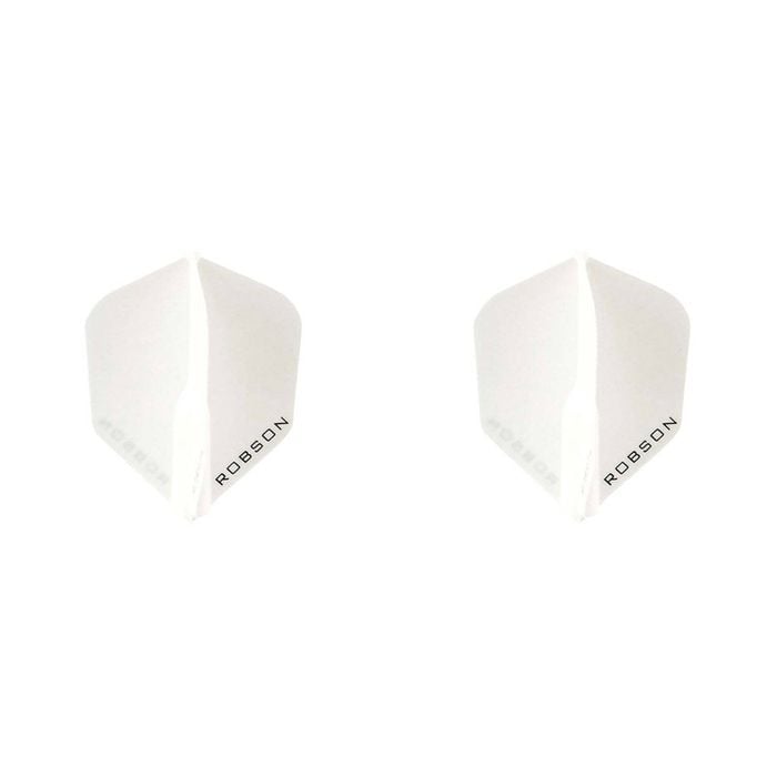 2x 3pc Robson Plus Dart Flights Standard Set - White