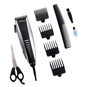 Tiffany Hair Clipper Trimmer/Groomer Kit w/Comb/Stainless Steel Scissors