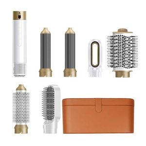 Catzon 6in1 Air Styler Hairdryer Brush Set for All Hair Types-WhiteGold