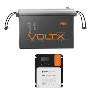 Voltx 12v 200ah Lithium Battery 2560wh Mppt Solar Controller Kit