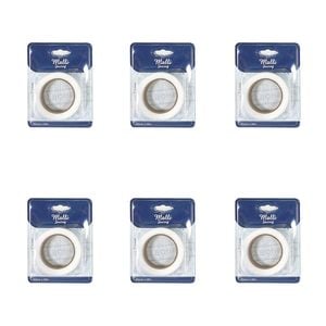 6pk Malli Sewing Hemming Diy Adhesive Sewing Fastening Tape 20mm X 18m Assorted
