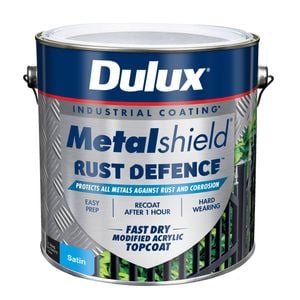 Dulux 4L Black Satin Metalshield Rust Defence