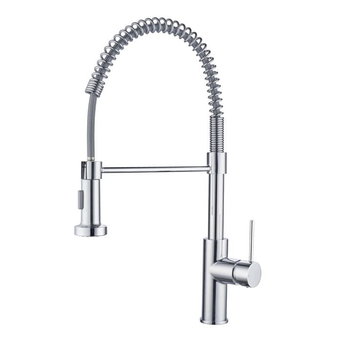 Mondella Resonance 35mm Chrome Dual Function Coil Pull Down Sink Mixer WELS 4 Star 7.5L/min