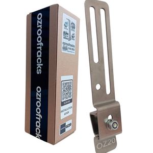2x OZ20 Awning Gutter Mount Stainless Steel Bracket