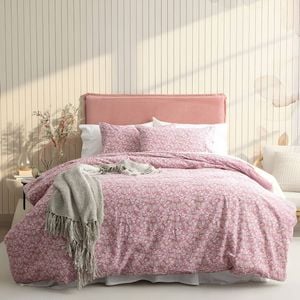 Park Avenue Egyptian Cotton Flannelette Quilt Cover Set Ditty Floral King