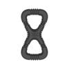 Gladiator Small Black Tug Rubber Dog Toy