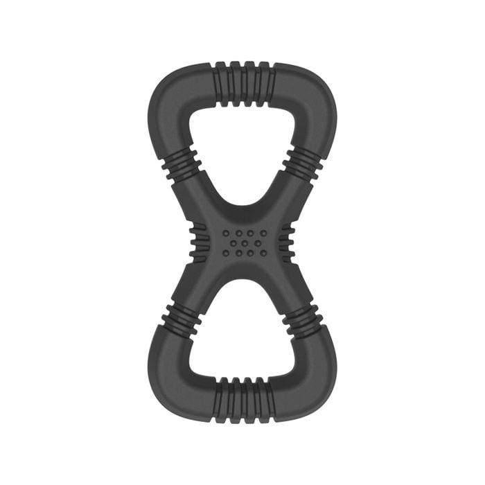 Gladiator Small Black Tug Rubber Dog Toy