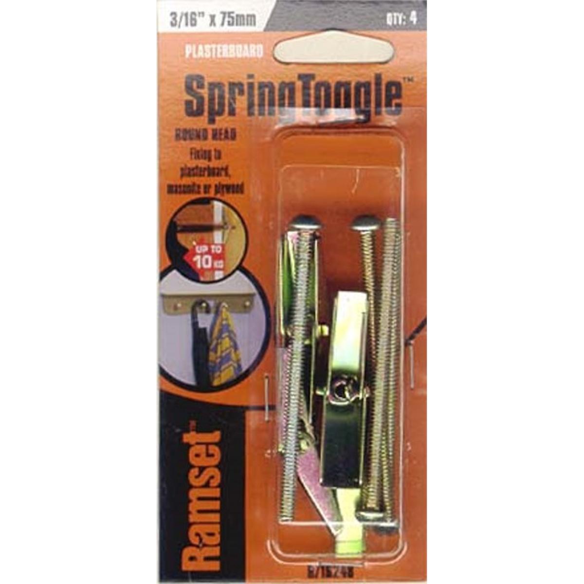 Ramset Spring Toggle Round 3/16