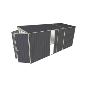Build-a-Shed 1.5 x 4.5 x 2m Single Sliding Side Door Skillion Shed - Grey
