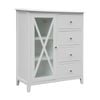 Maison Hampton Tallboy Glass Door White