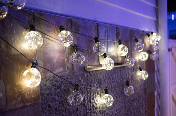 decorative lights on a wall