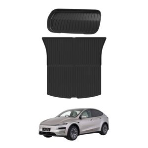 AUSGO Front + Rear Boot Liner For Tesla Model Y L 6-Seat 2026-Onwards Cargo Trunk Mat Boot Mat