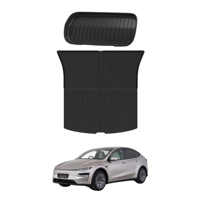 AUSGO Front + Rear Boot Liner For Tesla Model Y L 6-Seat 2026-Onwards Cargo Trunk Mat Boot Mat