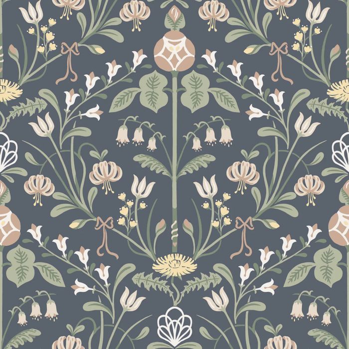 Wallpaper Trader Till Carl Wallpaper Roll 10.05m X 53cm, Indigo