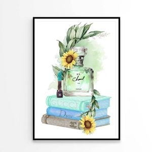 Sunflower Green Colored Perfume   Print 100% Australian Made 60 x 90cm   (Poster)