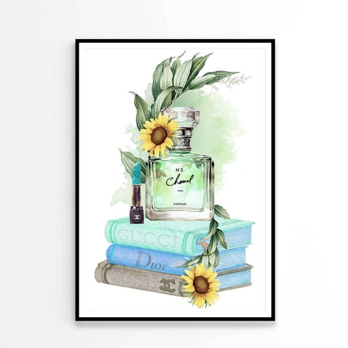 Sunflower Green Colored Perfume   Print 100% Australian Made 60 x 90cm   (Poster)