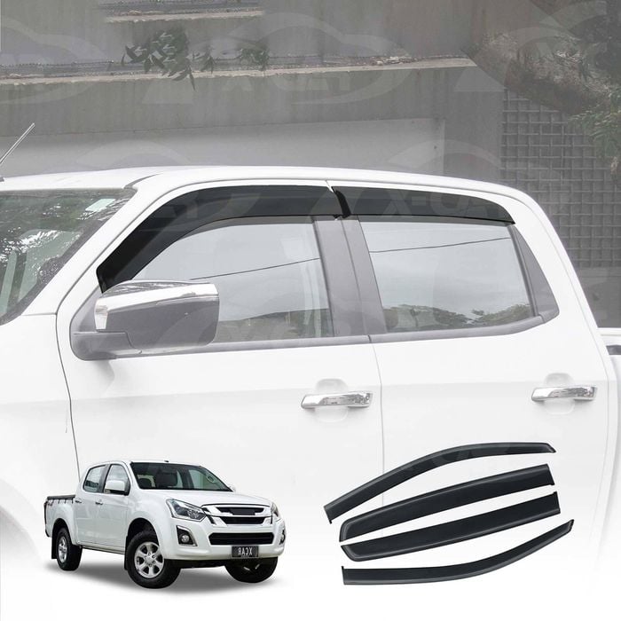 Weathershields for Isuzu D-MAX Dual Cab 2012-2020 Weather Shields Wind Deflectors Window Visor