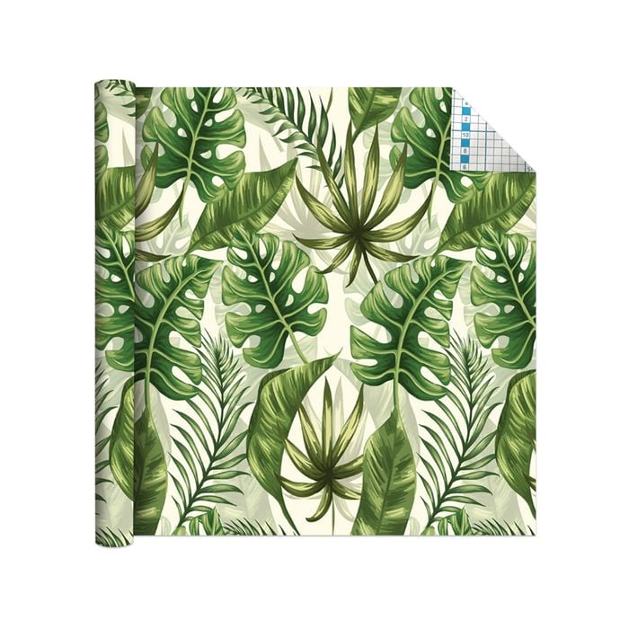 Boyle 45cm x 1.5m Tropical Palm Leaves Self Adhesive Film 