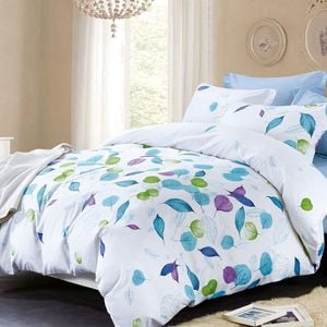 Fabric Fantastic Leaves Queen Size Quilt/doona/duvet Cover Set