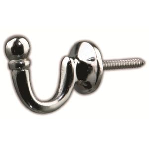 Windoware Barcelona Tieback Hook Chrome 40mm