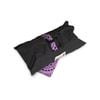 Sweet Goodbye COCOON - Soft Pet Casket - Burial & Cremation Ceremony Kit (Classic Cotton) | Black/Magenta, XS