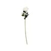 75cm White Velvet Rose Artificial Flower
