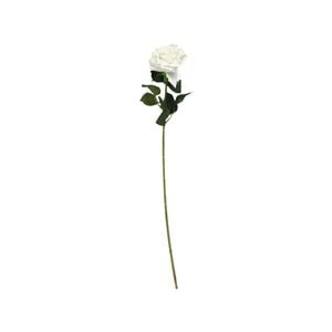 75cm White Velvet Rose Artificial Flower