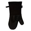 Ladelle Lennox Oven Mitt Silicone Grip Black Heat Protection Thumb Cutout