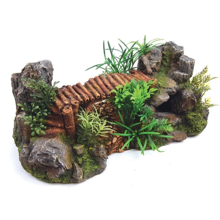 Kazoo Bamboo Bridge W/plants (18590)