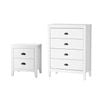Oikiture 4 Chest of Drawers and Bedside Tables Bedroom Set