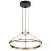 Telbix Ostrom Modern Pendant Hanging Lamp Light Aluminium Pvc Coffee Gold Satin
