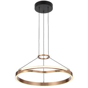 Telbix Ostrom Modern Pendant Hanging Lamp Light Aluminium Pvc Coffee Gold Satin