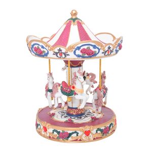 Gibson Gifts Musical Xmas Carousel Large Home/Office Display Decor 23x16cm