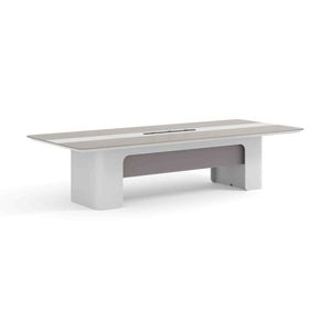 Modern Furniture LUSH Boardroom Table 280cm - White & Taupe